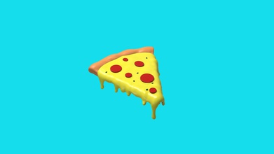 pizza slice 3d print cheese bread jalepenos thincrust cheesy food yummy delicious hunger tasty italian treat yellow hot toys games plastic 3dprinting 3d print model - Mito3D