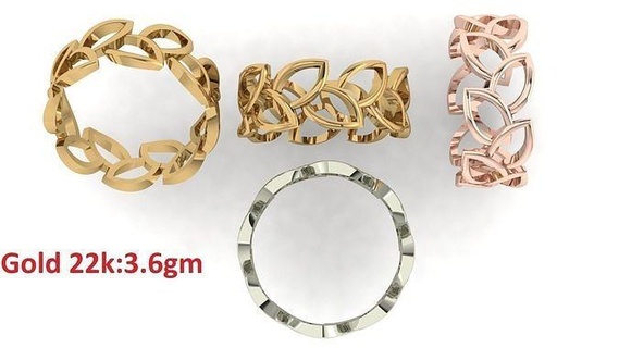 plain band ring 36 jewelry luxury platinum womenring precious wedding gold silver printable diamond rings bulk collection 3d print model - Mito3D