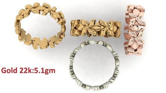 llanura banda anillo 55 anillo joyería joya lujo platino banda mujer precioso Boda oro plata imprimible diamante anillos abultar colección llanura 3d print model - Mito3D
