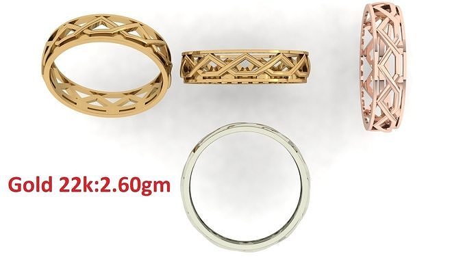 plain band ring 9 jewelry luxury platinum womenring precious wedding gold silver printable diamond rings bulk collection 3D print model - Mito3D