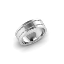 plain gents ring jewelry silver men accordance rings 3d print model - Mito3D