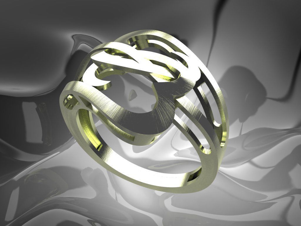 plaine lumière les femmes de l'anneau la or d'argent bijoux mode imprimable le platine doigt prototypage conception gem joyau mariage cad beauté anneaux 3D print model - Mito3D