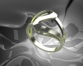 llanura ligero mujer anillo oro plata joyería joya Moda imprimible platino dedo prototipos diseño Boda canalla 3d print model - Mito3D