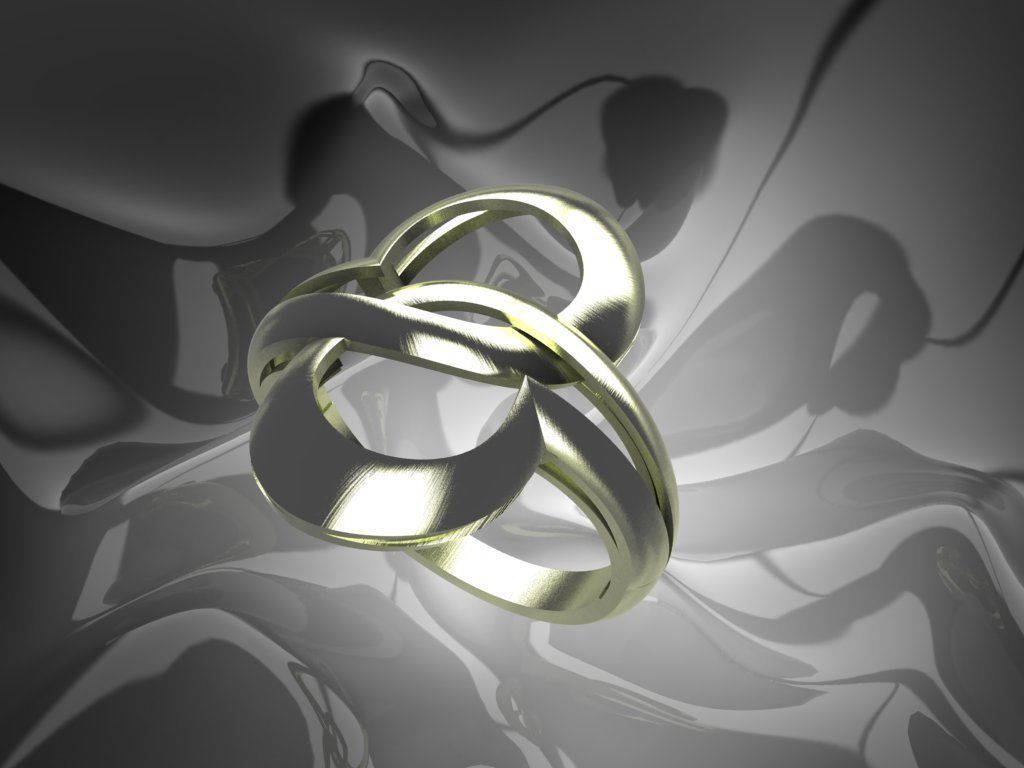 normale luce donne anello oro argento gioielli moda stampabile disco di platino dito prototipazione il design gemma gioiello matrimonio cad bellezza in pianura anelli 3D print model - Mito3D