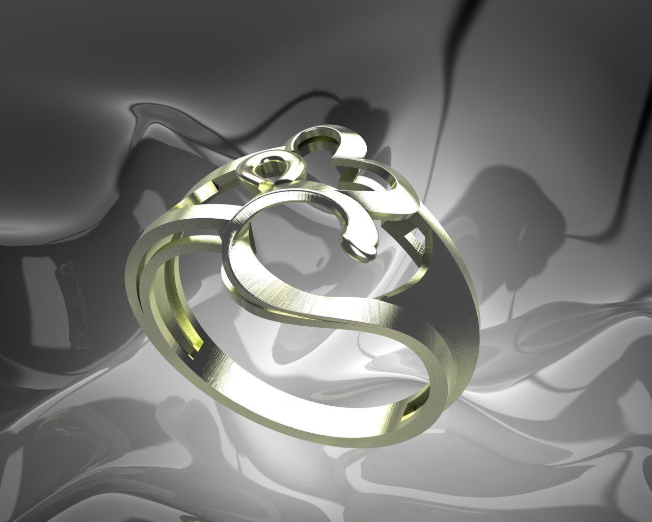 llanura ligero mujer anillo oro plata joyería joya moda imprimible platino dedo prototipos diseño boda canalla belleza anillos 3D print model - Mito3D