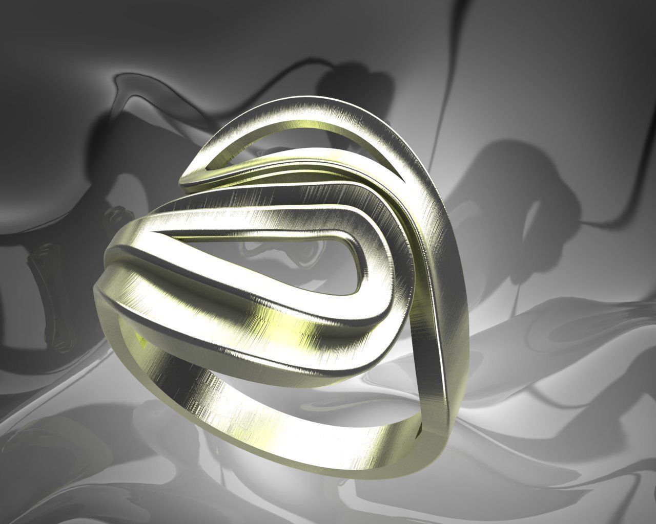 plain light women ring gold silver jewelry fashion printable platinum finger prototyping design gem jewellery jewel wedding cad beauty rings 3D print model - Mito3D