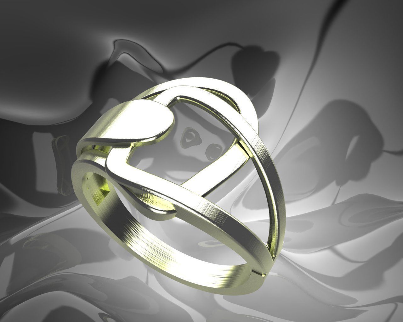 einfach Licht Frauen Ring Gold Silber Schmuck Mode druckbar Platin Finger Prototyp entwickeln Design Juwel Hochzeit cad Schönheit Ringe 3D print model - Mito3D
