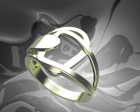 plaine lumière femmes bague or argent bijoux mode imprimable platine doigt prototypage conception gemme bijou mariage goujat beauté anneaux 3d print model - Mito3D