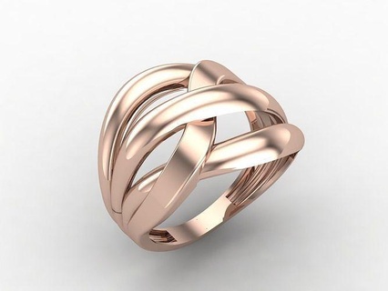 einfach Ring Frauen bereit stl 3dm Modelle Damen Ringe 3d Schmuck Gold Silber Miniset Diamant Luxus brillant 3dmodel Sterling 3d print model - Mito3D