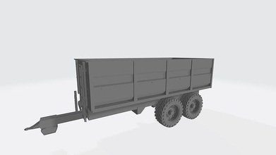 plain trailer transport tractor truck semi hobby diy mechanical parts 3d print model - Mito3D