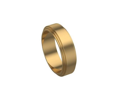 düz altın ring cartier bant platingoldring platin yüzük mücevher takı yüzükler yazdırılabilir düğün nişan gümüş moda tasarım 3d print model - Mito3D