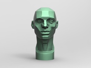 yüzeyleri of baş john asaro johnasaro obj stl 3dprint 3d büst benzerlik anatomi yapı ders çalışma boyama heykel sanat heykeller karakter 3d print model - Mito3D