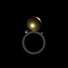 de los planetas la joyería planeta anillo astronomía noche cielo anillos 3d print model - Mito3D