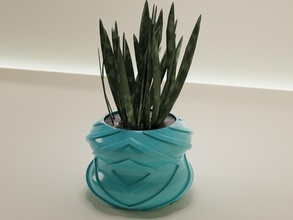 Pflanze Topf 45 Kaktus Natur Flora Blume gestalten abstrakt Schüssel Vase saftig Haushaltswaren Geschirr Dekor botanisch Gartenarbeit Grün Haus ablassen Muster 3d print model - Mito3D