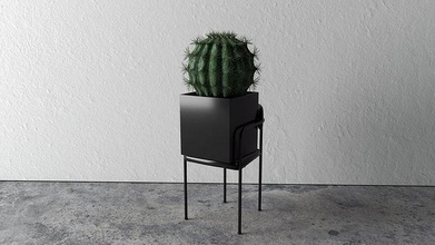 bitki tencere kulp destek 3d yazdır model 6 duvar minimalist dekorasyon zarif ayarlamak ev eşyaları vazo dekor yazdırılabilir mobilya sanat çiçek çiçekler bitkiler 3d print model - Mito3D
