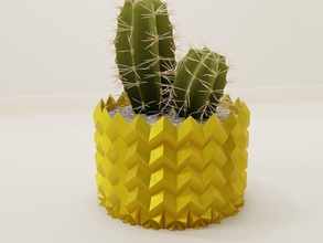 pianta pentola titolare supporto 78 cactus flora fiore forma astratto ciotola vaso succulenta casalinghi stoviglie arredamento botanico giardinaggio verde Casa scolare casa 3d print model - Mito3D