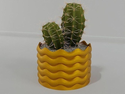 pianta pentola titolare supporto 87 cactus fiore crescita vaso succulenta generale arredamento botanico scrivania deco moderno casa decorazione fioriera ciotola organizzatore 3d print model - Mito3D