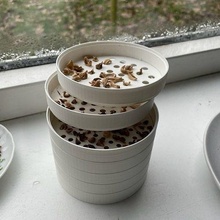 pflanze samen sieb spreu grausam trichter juwel edelsteine gitter zuhause haus pflanzen saat sichtung sortieren sortierung werkzeuge hobby diy hand 3d print model - Mito3D