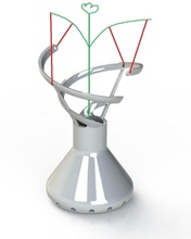 plantador hélice diseño sativa marijuana canabis indica planta semillero ciencias biología 3d print model - Mito3D