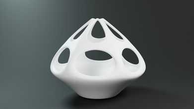 pflanzer vase löcher pflanze dekoration kunst natur design haus dekor 3d print model - Mito3D