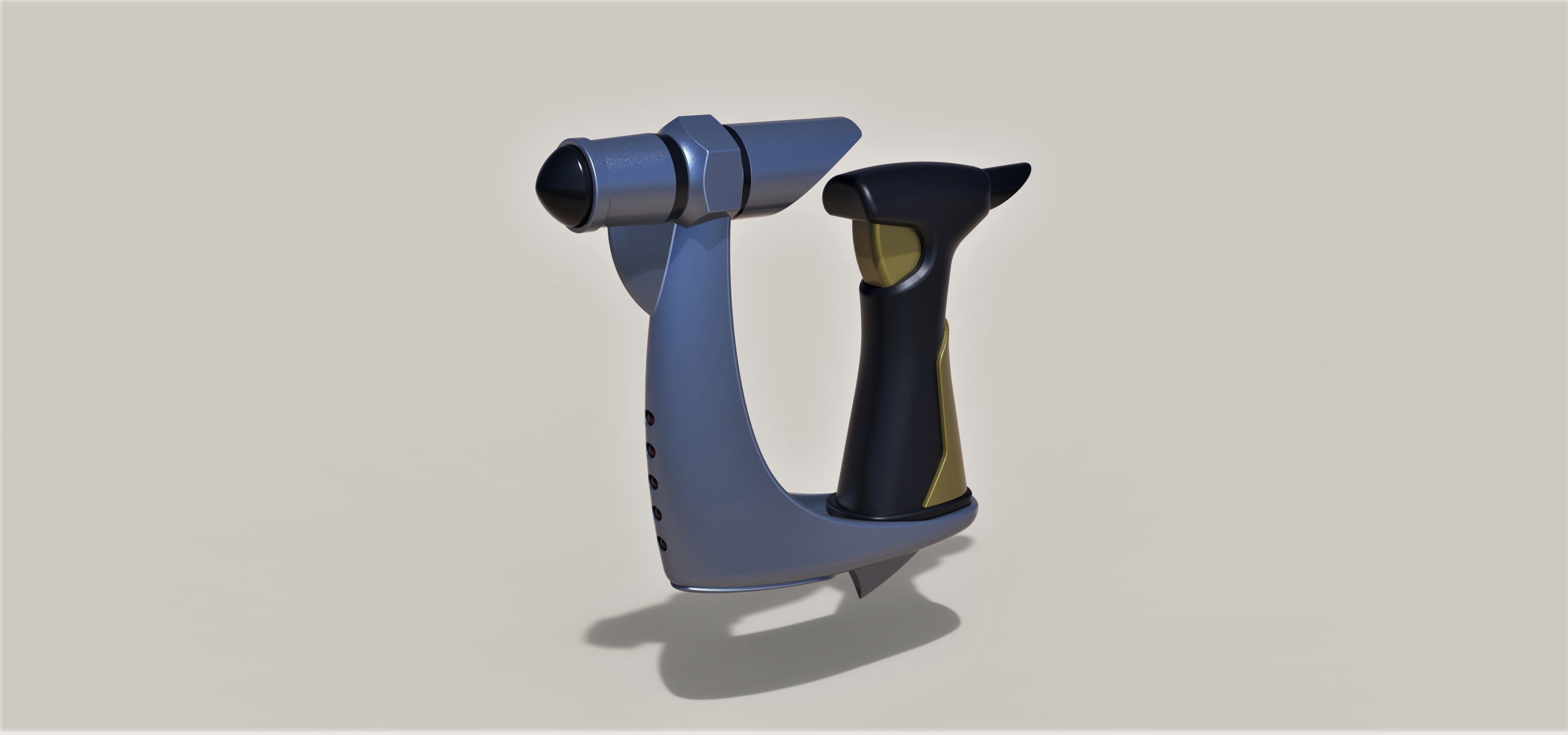 données plasma compression pistolet étoile randonnée insurrection arme scifi réplique cosplay star trek blaster jouet impression imprimable rétro plastique loisir diy 3D print model - Mito3D