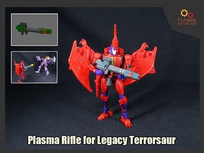 plasma rifle transformers legacy terrorsaur games toys 3d print model - Mito3D