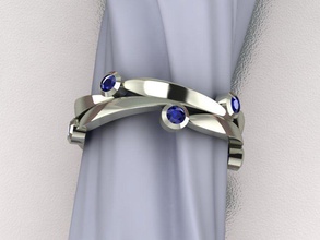 plástico 2 jóias de casamento ouro precioso brilhantes o engajamento clássico gosta olha bonita elegante anel livre gem diamante safira esmeralda a moda anéis 3d print model - Mito3D
