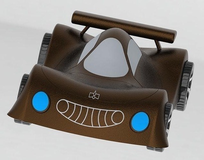 plastica macchina bambini layza giocattolo automobile auto poli gli sport giocare gara megadesign Giochi giocattoli 3d print model - Mito3D