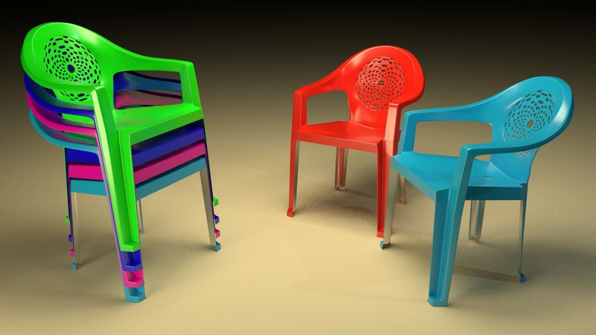 plastic chair furniture seat room house lego brand disposable recycling toy game 3D print model - Mito3D
