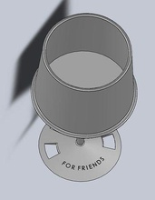 plastic cup - friends- business design friends 3dprint 3d print hobby diy 3d print model - Mito3D