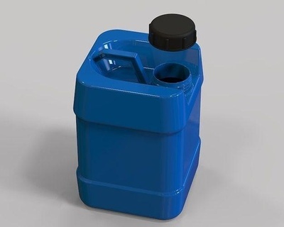 plastic gallon 25 liter chemical oil water liquid waste medicine canister container chemistry storage house 3d print model - Mito3D