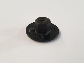 plastic nut 10mm automotive car bolt screw diy fastener workshop industrial hobby 3d print model - Mito3D