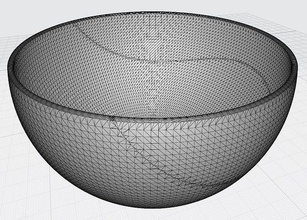 plastico ensalada cuenco epoxy resina buque cocinar metal porcelana cerámica vaso cantina platos servicio mesa madera casa cocina comida 3d print model - Mito3D