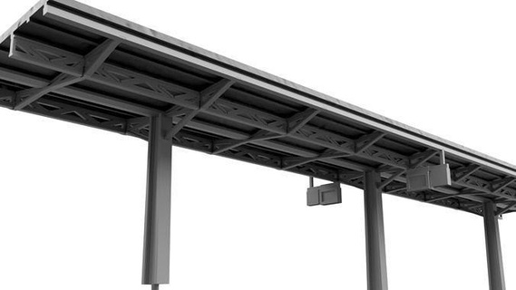 platform canopy 1-120 scale auhagen 13312 tt 120 railway layout diorama architecture architectural hobby diy 3d print model - Mito3D