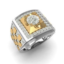 platinum gold ring diamond jewelry jewel engagement precious wedding jewellery brillant gem gemstone brilliant brillante diamant stone rings 3d print model - Mito3D
