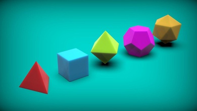 platonisch feststoffe polyeder tetraeder würfel oktaeder dodekaeder ikosaeder geodom geo kuppel geometrisch kugel spiele spielzeuge 3d print model - Mito3D
