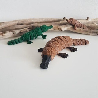 ornithorynque flexi souple jouet impression endroit animal réaliste usine mer océan mammifère venin Jeux jouets 3d print model - Mito3D
