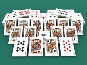 playing cards chip collection spades diamonds hearts clubs ace bicycle casino chips jack king queen gamble gambling game 3dotworks playingcards poker pokerchip chance games toys 3d print model - Mito3D