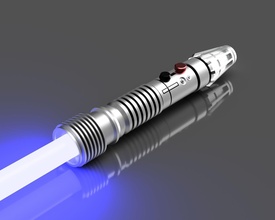olp koon luminara unduli sabre laser poignée 3d impression arme épée étoile guerres cloner scifi jedi loisir diy 3d print model - Mito3D