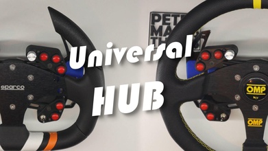 pmt universal cubo simracing botões corrida roda personalizadas fanateca thrustmaster borda mod jogos brinquedos acessórios 3d print model - Mito3D