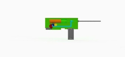 pneumatic machinegun print rifle automatic cannon machine gun military weaponry mashine airsoft hobby diy 3d print model - Mito3D
