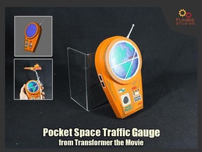 pocket space traffic gauge transformers movie autobot shuttle games toys 3d print model - Mito3D