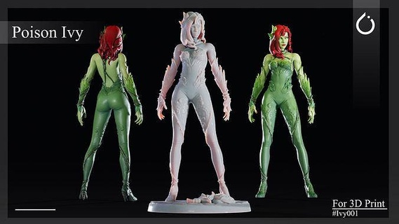 zehir sarmaşık 3d Yazdır heykel poz 001 Sanat batman dc heykeller Kadın minyatürler Harley komik figürinler Quinn süper kahraman kedi joker Süpermen 3d print model - Mito3D