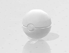 pokeball 3d modèle oeuf balle sphère forme monochrome ligue entreprise vitré illustration championnat champion jeux jouets 3d print model - Mito3D