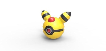 ampharos orb ball container toy print printable hobby diy 3d print model - Mito3D