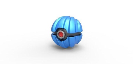 pokeball morsetto Pokemon contenitore anime giocattolo Stampa stampabile passatempo Fai 3d print model - Mito3D