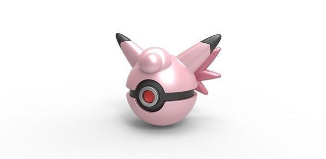 pokeball clef Pokémon concept récipient anime jouet impression imprimable loisir DIY 3d print model - Mito3D