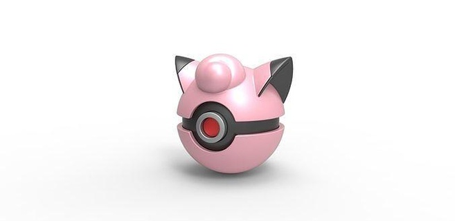 clefairy orb concept container toy print printable hobby diy 3d print model - Mito3D
