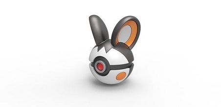 pokeball emolga Pokemon concetto contenitore anime giocattolo Stampa stampabile passatempo Fai 3d print model - Mito3D