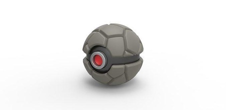 pokeball golem pokemon ball stone container toy print printable hobby diy 3d print model - Mito3D